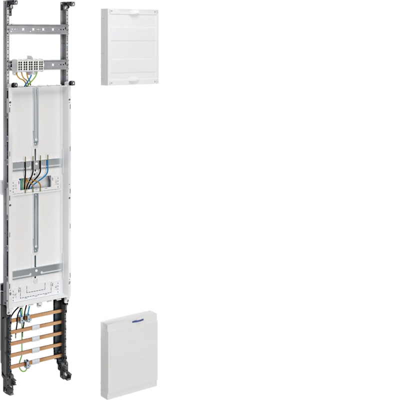 Komplettfeld, universZ, 1350mm, 1ZP/RES, 1-feld, 5-polig, mit Verdrahtung 16mm² | Hager