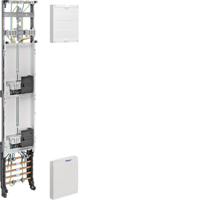 Komplettfeld, universZ, 1350mm, 2 Zählerplätze, 1-feld, mit Zählersteckklemme | Hager