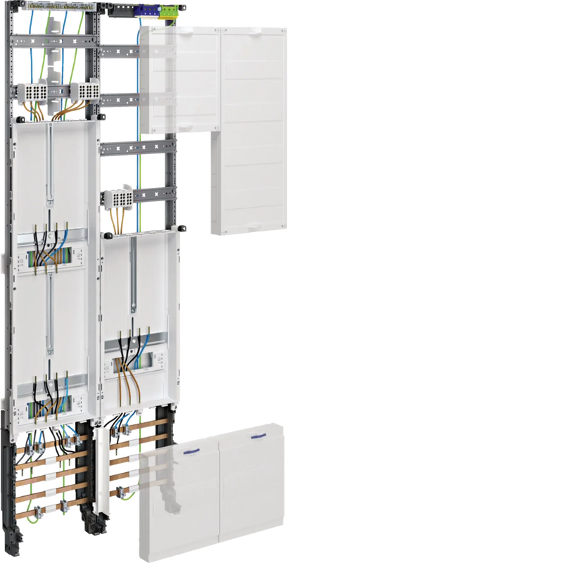 Komplettfeld,  universZ, 1350mm, 3Zählerplätze/VT-3rh, 2-feld | Hager