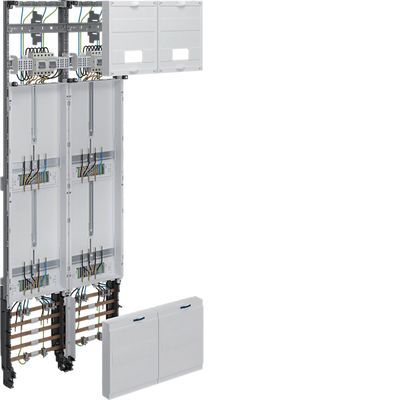 Komplettfeld, universZ, 1350mm, 4Zählerplätze, 2-feld, Ausfühtung Hessen | Hager