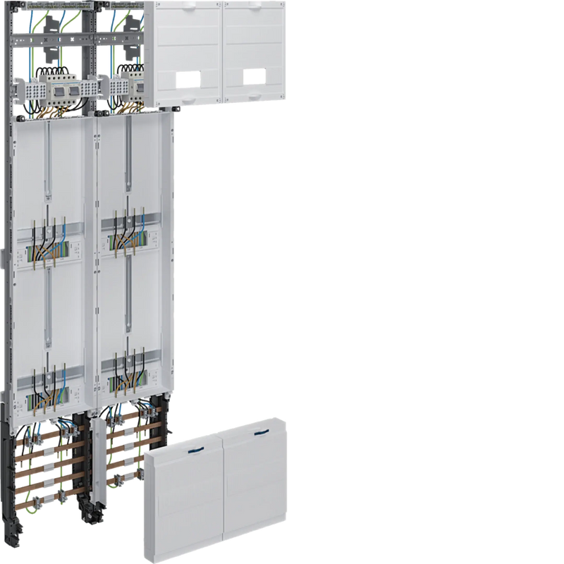 Komplettfeld, universZ, 1350mm, 4Zählerplätze, 2-feld, Ausfühtung Hessen | Hager