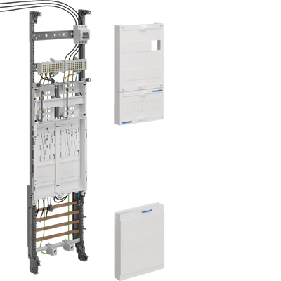 Komplettfeld, universZ, 2 ZP, BKE-I, OKK, H=1050mm, 1-feldig, PV-Über./Kaskade | Hager