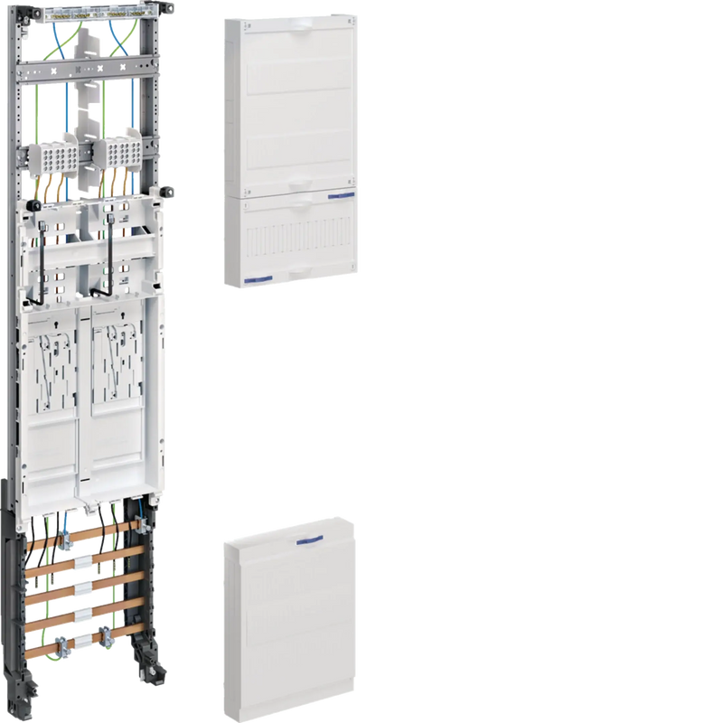 Komplettfeld, universZ, 2 Zählerplätze, BKE-I, OKK, H=1050mm, 1-feldig | Hager