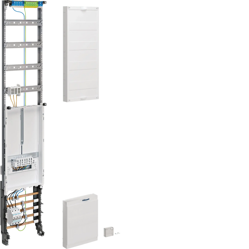 Komplettfeld,univ.Z,1ZP,3-Pkt.,mit ZSK,AAR 4-r,1350x250mm,1-feld.,Ausf.Lux,16mm² | Hager