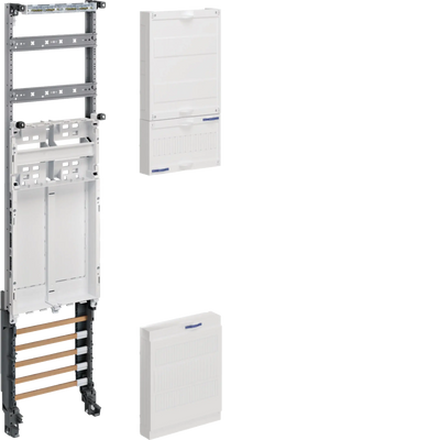Komplettfeld,univers Z,2 Reserveplätze,BKE-I,H=1050mm,1-feldig m. Sammelschienen | Hager