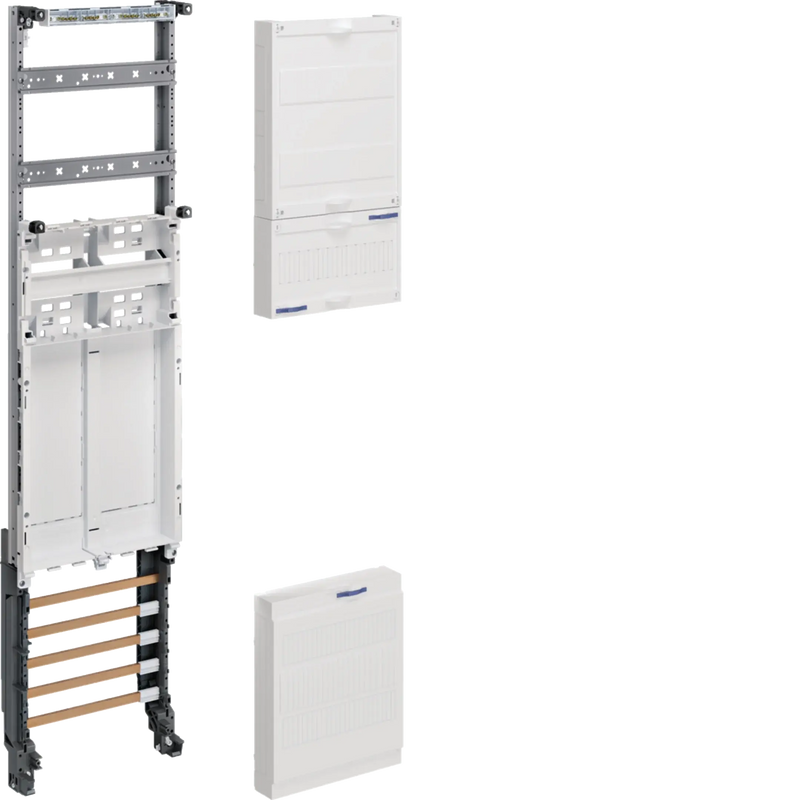 Komplettfeld,univers Z,2 Reserveplätze,BKE-I,H=1050mm,1-feldig m. Sammelschienen | Hager