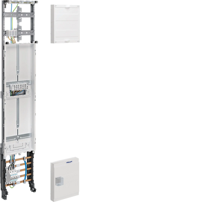 Komplettfeld,universZ,1ZP,RES,3-Pkt.,mit ZSK,1350x250mm,1-feld.,Ausf. Lux, 16mm² | Hager