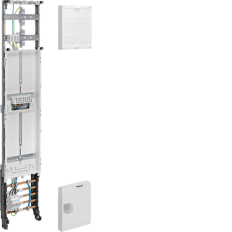 Komplettfeld,universZ,1ZP,RES,3-Pkt.,mit ZSK,1350x250mm,1-feld.,Ausf. Lux, 16mm² | Hager