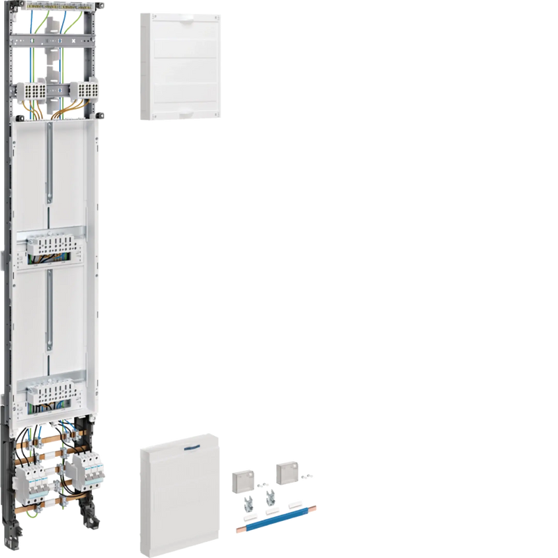 Komplettfeld,universZ,2ZP,3-Pkt.,mit ZSK,1350x250mm,1-feld.,Ausf. Lux, 16mm² | Hager