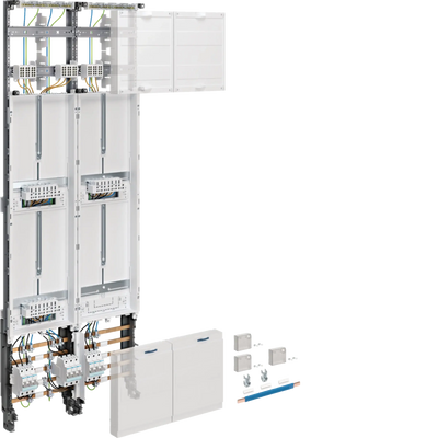 Komplettfeld,universZ,3ZP,RES,3-Pkt.,mit ZSK,1350x500mm,2-feld.,Ausf. Lux, 16mm² | Hager