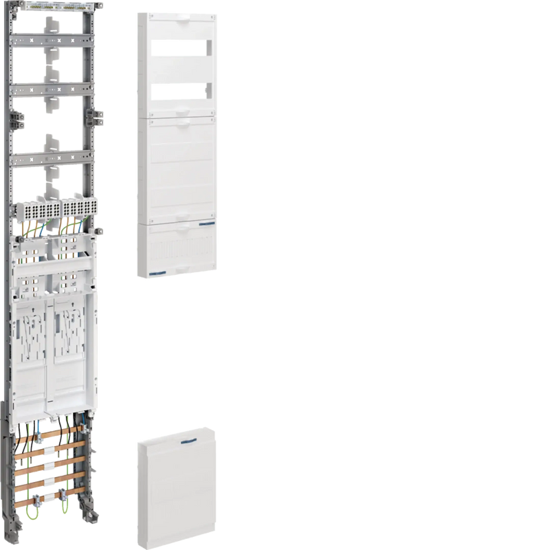 Komplettfeld,universZ,BKE-I,2 ZP,H=1350mm,4-rh.,10mm²,HLAK 5-pol.,1-feldig | Hager