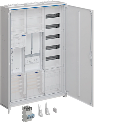 Komplettschr., univ.Z 1ZP RES SG, BKE-I, VT5, APZ, SLS 50A, 1100x800x205mm, IP44 | Hager