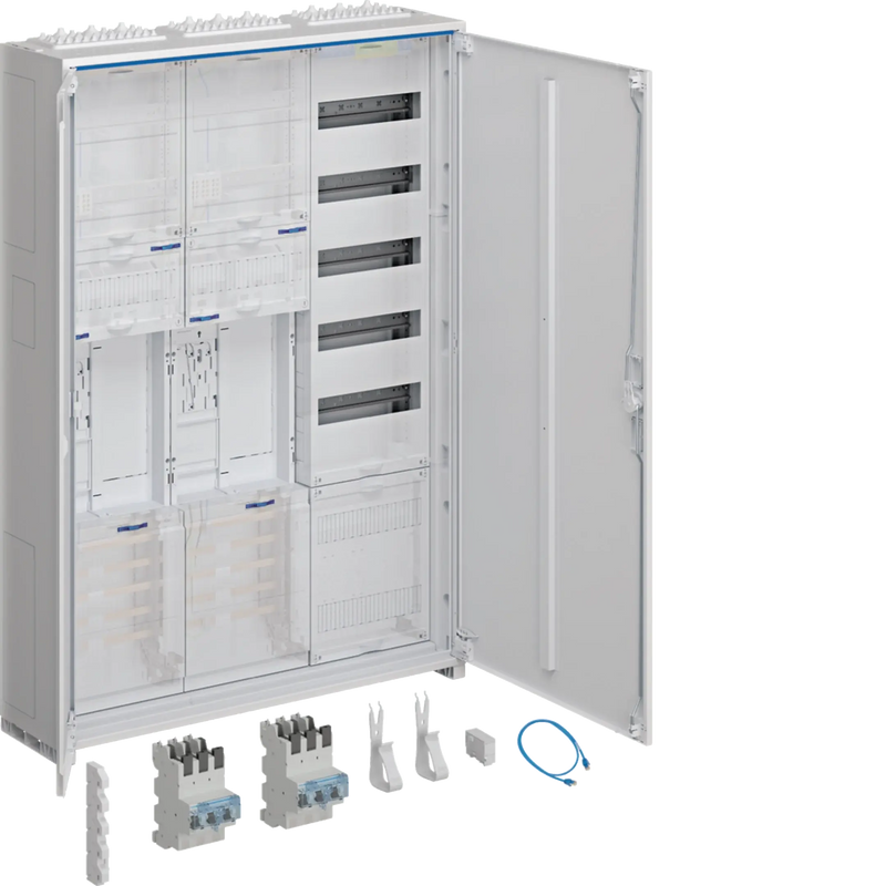 Komplettschr., univ.Z 2ZP RES BKE-I OKK VT5 APZ SLS 50A ESA 1100x800x205mm, IP44 | Hager