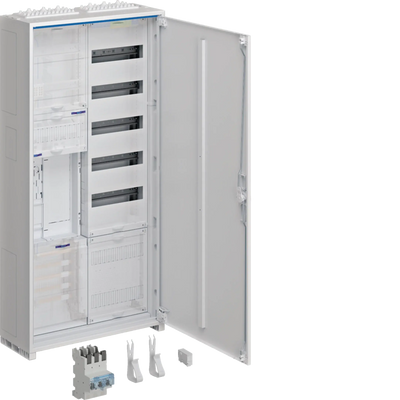 Komplettschr., univ.Z, 1ZP, RES, BKE-I, VT5, APZ, SLS 50A, 1100x550x205mm, IP44 | Hager
