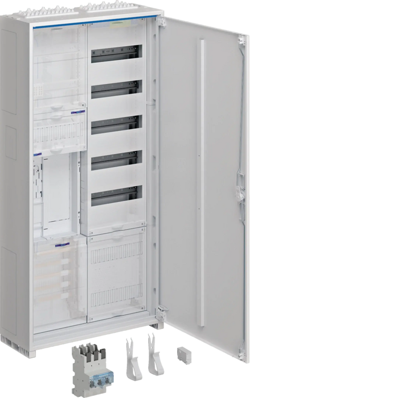 Komplettschr., univ.Z, 1ZP, RES, BKE-I, VT5, APZ, SLS 50A, 1100x550x205mm, IP44 | Hager