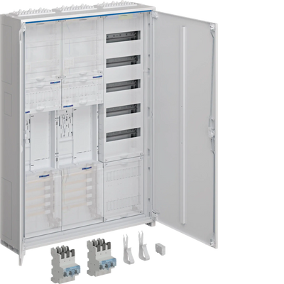 Komplettschr., univ.Z, 2ZP, RES, BKE-I, VT5, APZ, SLS 50A, 1100x800x205mm, IP44 | Hager