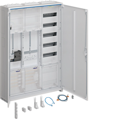 Komplettschr., univZ, 1ZP, 3P, 1SG, APZ, VT5, H1100mm, 3-feld, ZSK, ESA, ZY3N1LS | Hager