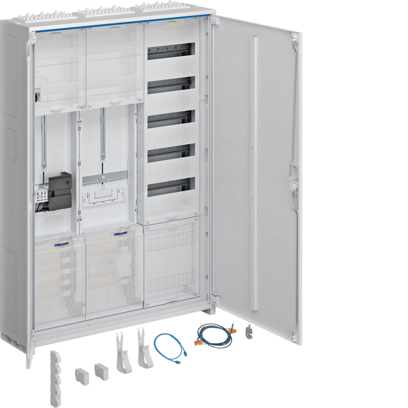 Komplettschr., univZ, 1ZP, 3P, 1SG, APZ, VT5, H1100mm, 3-feld, ZSK, ESA, ZY3N1LS | Hager