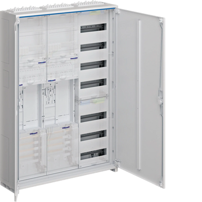 Komplettschrank 2ZP/VF-7rh, eHZ, 1100x800x205mm, IP44, SKII, 3-feld | Hager