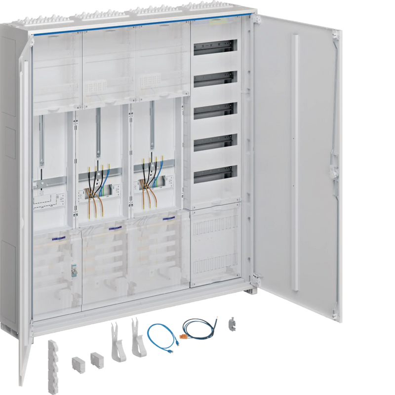 Komplettschrank universZ 1100x1050x205mm SKII IP44 2ZP/SG/VF-5rh/APZ 4-feld VBEW | Hager