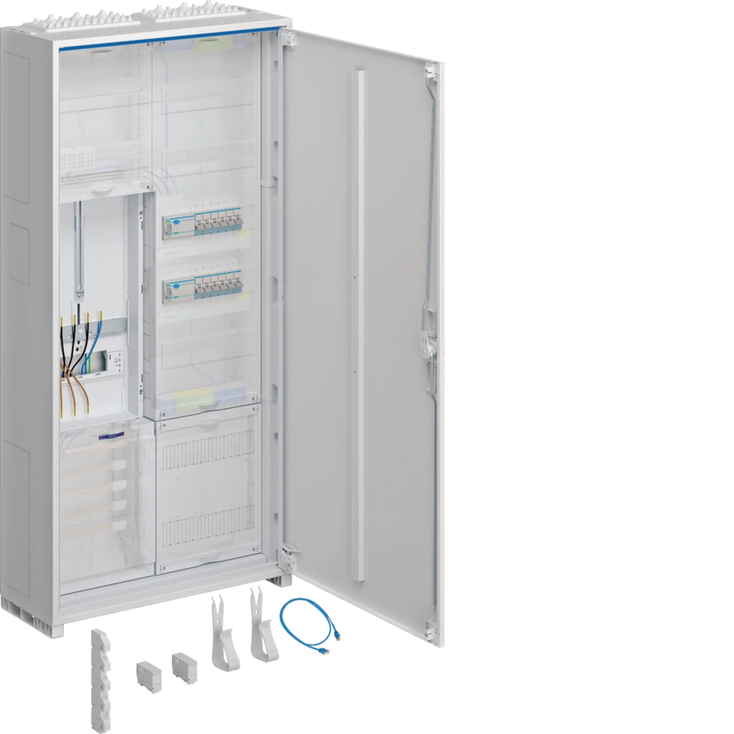 Komplettschrank universZ 1100x550x205mm SchutzklasseII IP44 1ZP/VF-5rh/APZ 2feld | Hager