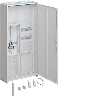 Komplettschrank universZ 1100x550x205mm SchutzklasseII IP44 1ZP/VF-5rh/APZ 2feld | Hager
