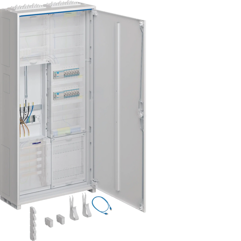 Komplettschrank universZ 1100x550x205mm SchutzklasseII IP44 1ZP/VF-5rh/APZ 2feld | Hager