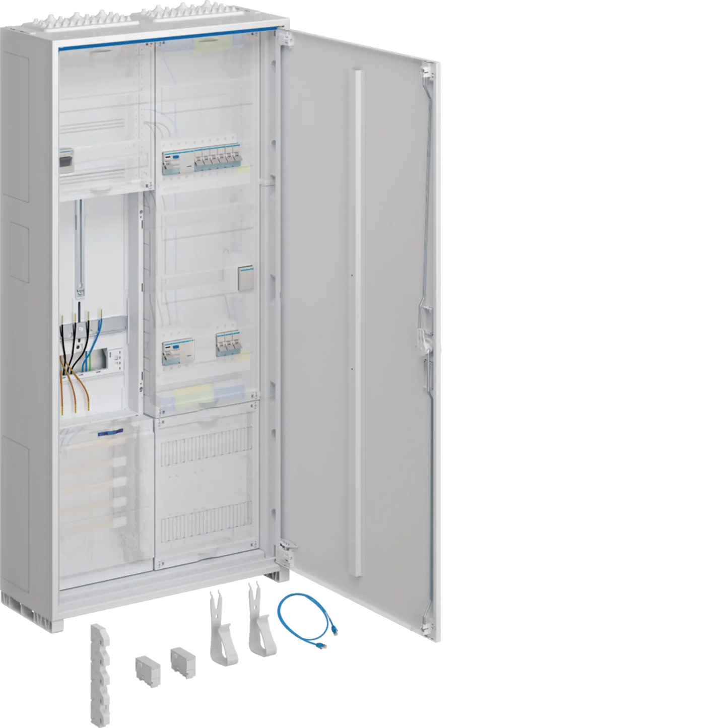 Komplettschrank universZ 1100x550x205mm SchutzklasseII IP44 1ZP/VF-5rh/APZ 2feld | Hager