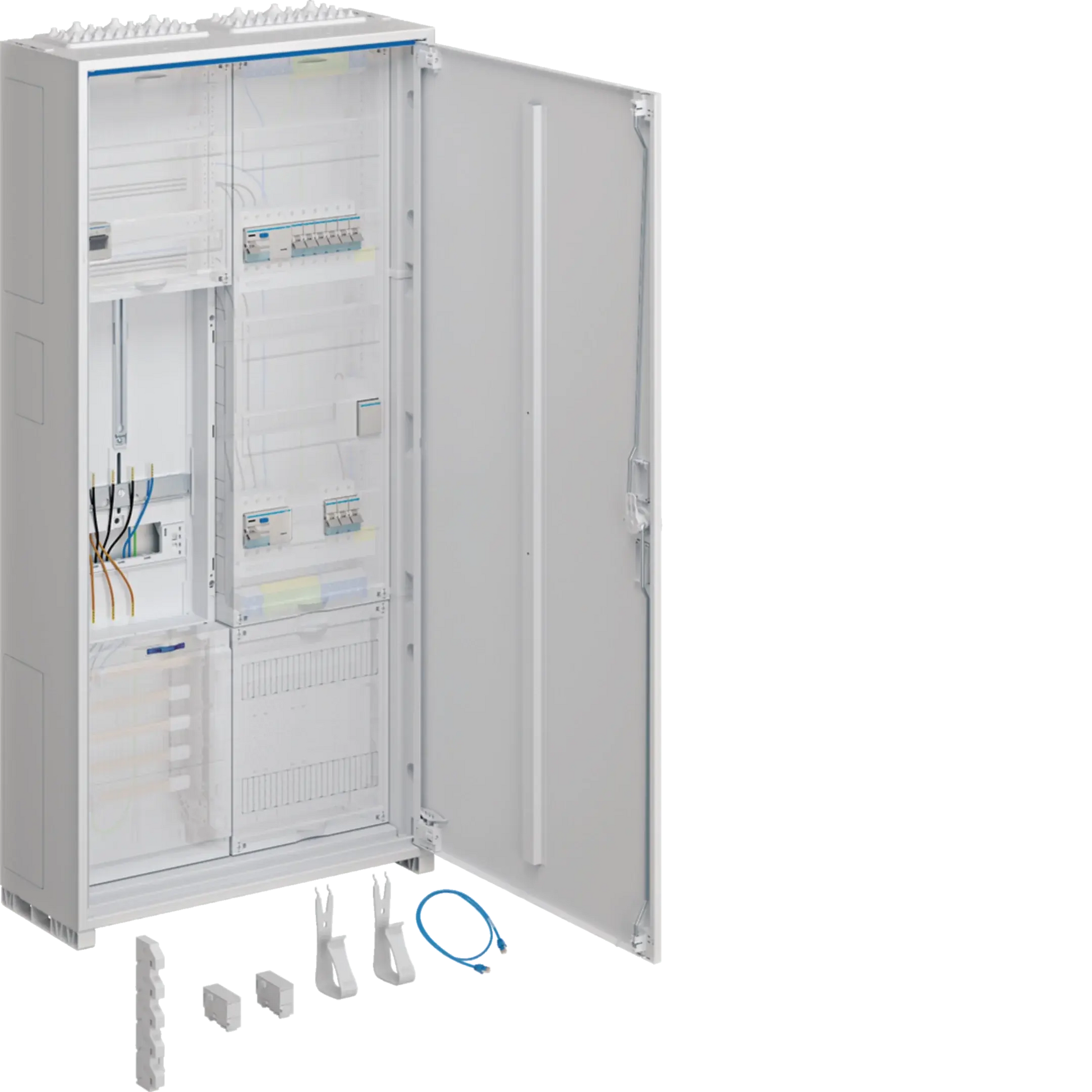 Komplettschrank universZ 1100x550x205mm SchutzklasseII IP44 1ZP/VF-5rh/APZ 2feld | Hager