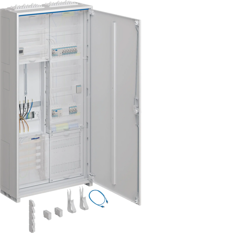 Komplettschrank universZ 1100x550x205mm SchutzklasseII IP44 1ZP/VF-5rh/APZ 2feld | Hager