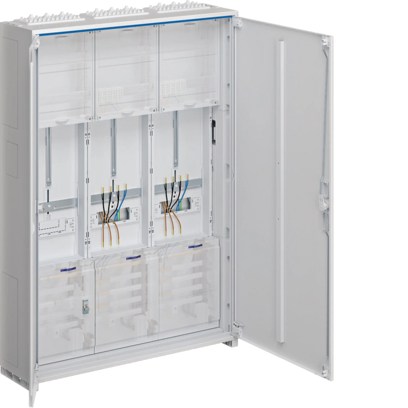 Komplettschrank universZ 1100x800x205mm SKII IP44 2ZP/SG/VF-7rh 3-feld Thüringen | Hager
