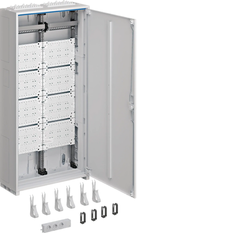 Komplettschrank, Multimedia, universZ, 1100x550x205mm, IP44, SKII, 2--feld | Hager