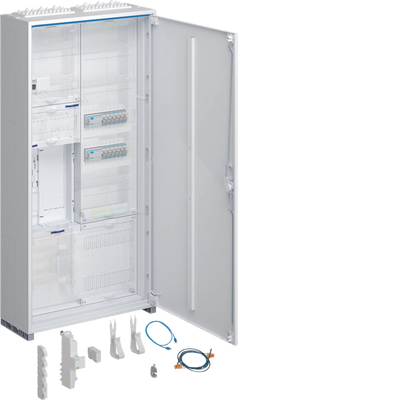 Komplettschrank, univ.Z, 1 ZP, BKE-I, APZ, VT5, H=1100mm, 2-feld., ÜSS, ESA, REG | Hager