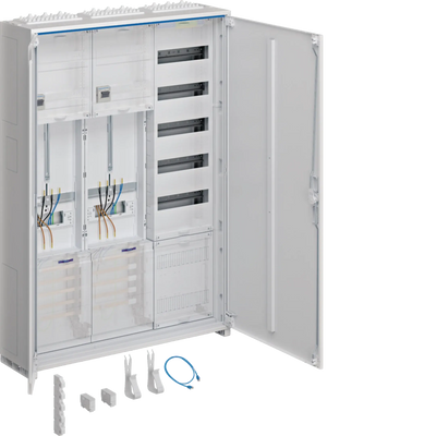Komplettschrank, univ.Z, 1100x800x205mm, SKII, IP44, 2ZP/VF-5rh/APZ, 3-feld | Hager