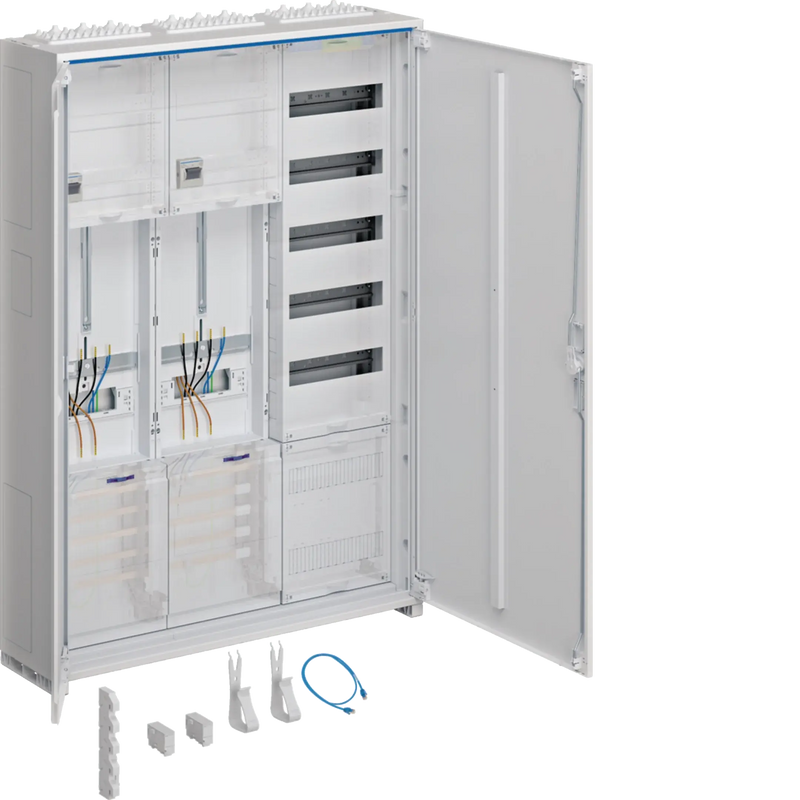 Komplettschrank, univ.Z, 1100x800x205mm, SKII, IP44, 2ZP/VF-5rh/APZ, 3-feld | Hager