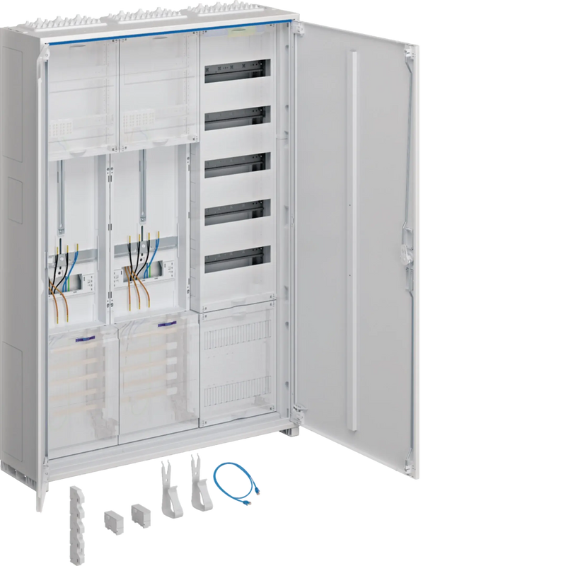 Komplettschrank, univ.Z, 1100x800x205mm, SKII, IP44, 2ZP/VF-5rh/APZ, 3-feld | Hager