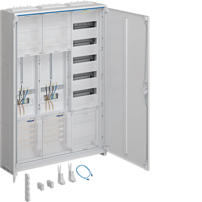 Komplettschrank, univ.Z, 1100x800x205mm, SKII, IP44, 2ZP/VF-5rh/APZ, 3-feld | Hager