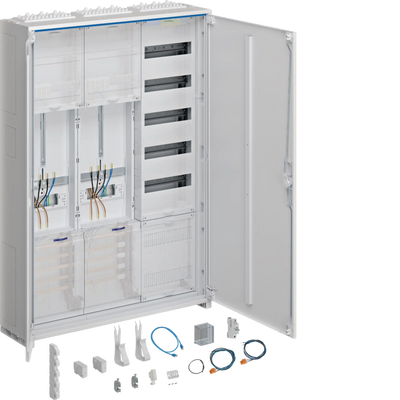 Komplettschrank, univ.Z, 1100x800x205mm, SKII, IP44, 2ZP/VF-5rh, APZ, 3-feld | Hager