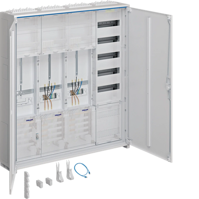 Komplettschrank, univ.Z, 2 ZP., 1 SG, 3P., APZ, VT5, H=1100mm, 4-feldig, ESA | Hager