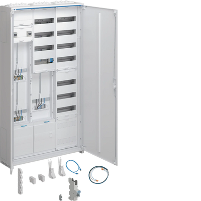 Komplettschrank, univ.Z, 2ZP, 1SG, APZ, VT7, f. WP, H=1400mm, 3-f., ESA, ZY3N2LS | Hager