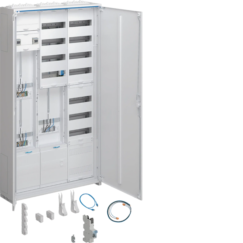 Komplettschrank, univ.Z, 2ZP, 1SG, APZ, VT7, f. WP, H=1400mm, 3-f., ESA, ZY3N2LS | Hager