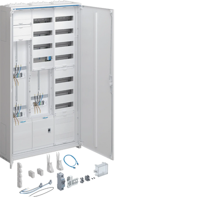 Komplettschrank, univ.Z, 2ZP, 1SG, APZ, VT7, f. WP, H=1400mm, 3-f., ESA, ZY3N2LS | Hager