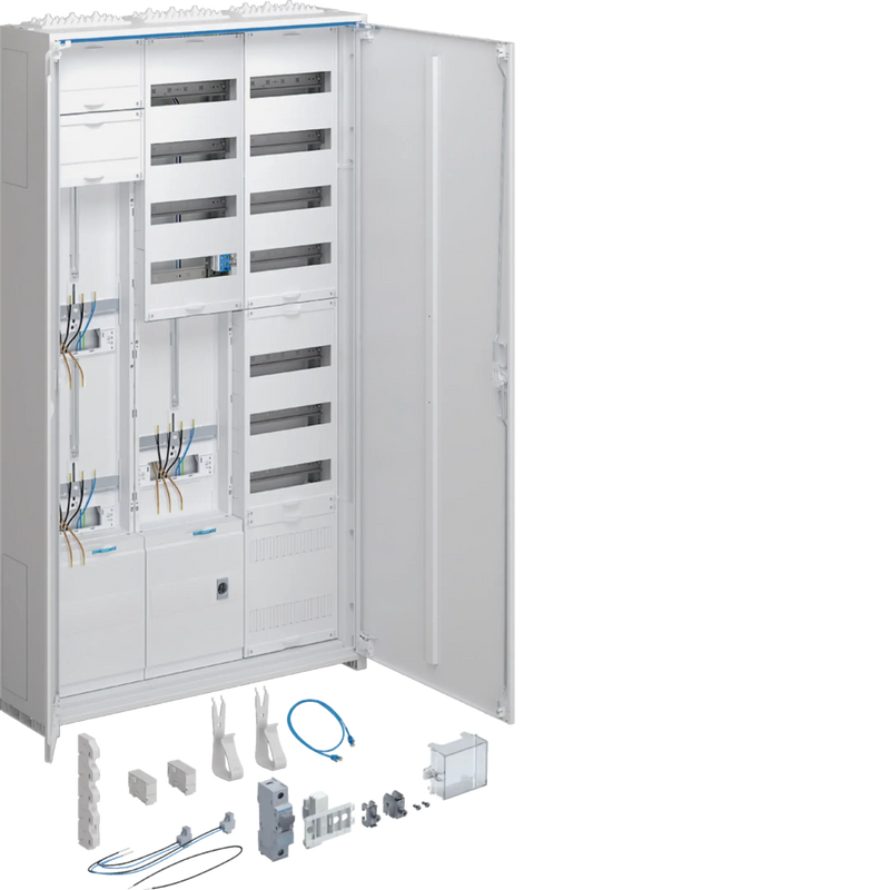 Komplettschrank, univ.Z, 2ZP, 1SG, APZ, VT7, f. WP, H=1400mm, 3-f., ESA, ZY3N2LS | Hager