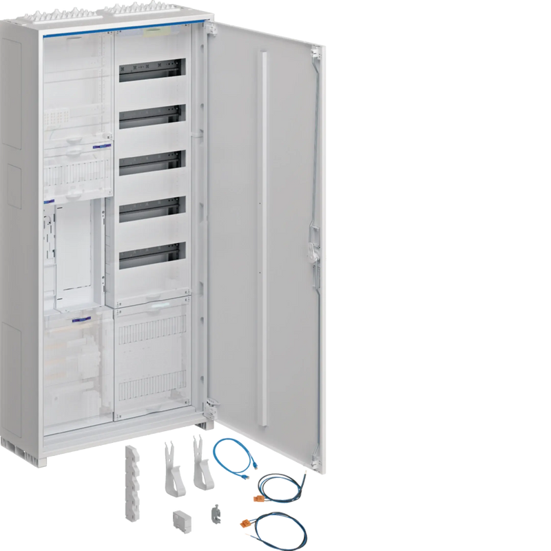 Komplettschrank, univers Z, 1 ZP BKE-I, APZ, VT5, H=1100mm, 2-feld. | Hager
