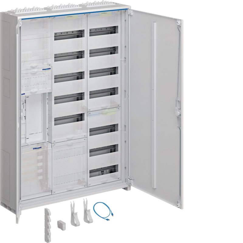 Komplettschrank, univers Z, 1 ZP, BKE-I, APZ, VT13, H=1100mm, 3-feldig, ESA | Hager