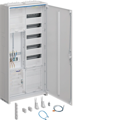 Komplettschrank, univers Z, 1 Zählerplatz, 3P., APZ, VT5, H=1100mm, 2-feld, ESA | Hager