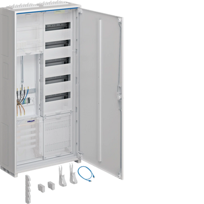 Komplettschrank, univers Z, 1 Zählerplatz, 3P., APZ, VT5, H=1100mm, 2-feld, ESA | Hager
