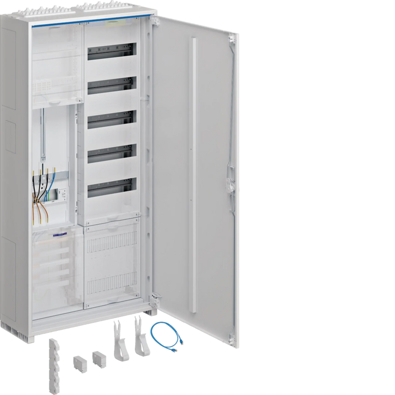 Komplettschrank, univers Z, 1 Zählerplatz, 3P., APZ, VT5, H=1100mm, 2-feld, ESA | Hager
