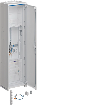 Komplettschrank, univers Z, 1 Zählerplatz, 3P., H=1100mm, 1-feldig, ESA | Hager