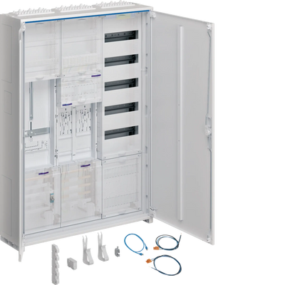 Komplettschrank, univers Z, 2 ZP, 1 SG, BKE-I, APZ, VT5, H=1100mm, 3-feld. | Hager